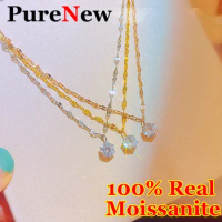 PureNew White Gold/Yellow Gold/Rose Gold Moissanite Diamond Pendant Necklace For Women Top Quality Original S925 Sterling Silver