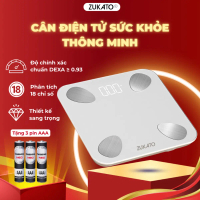 Cân điện tử sức khỏe thông minh Zukato độ chính xác cao phân tích 18 chỉ số trọng lượng tối đa 180kg