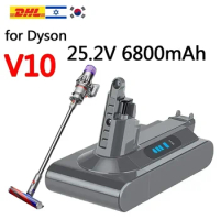 Dyson Battery SV12 6800mAh 100Wh Replacement battery for Dyson V10 ba ttery V10 Absolute Fluffy cyclone SV12 Ba ttery