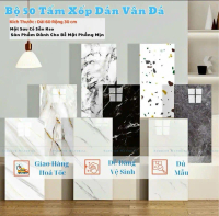 SÉT 50 Tấm ốp pvc Vân đá , Vân gỗ , Vân mây