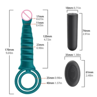 Rubber Cunt Vibrator Ring Vibrating Tail Penis Vibrator Vaginal Trainer Erotic Toys Multiple Size For Men 18+ Snail Cup Toys
