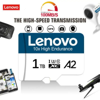 Lenovo ความเร็วสูง2TB การ์ดหน่วยความจำ Class 10 Micro TF SD Card 256GB 512GB SD การ์ดหน่วยความจำ128GB สำหรับ Nintendo Switch Ps Vita Ps4