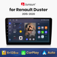 Junsun V1 AI Voice Wireless CarPlay Android Auto Radio for Renault Duster 2015-2020for LADA Largus 2021 4G Car Multimedia GPS