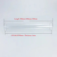 Borosilicate Glass Column, Outer Diameter 100mm ,Inside Diameter 90mm, Height 300/400/500mm Glass Column
