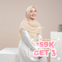 Naisha Official Khimar Zafirah Series (159K Get 3) Voal Syari Jilbab Malay dan Segiempat Muslim Soft