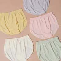 [5 PCS] BRIELLE UNDERWEAR ISI CELANA DALAM WANITA POLOS KARET / CD CEWEK REMAJA DEWASA POLYESTER