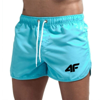 [Hot] Men's Beach Shorts Summer Beach Trunks Jogging Casual Pants Quick Drying Swimming Homme Surf V
