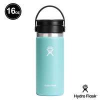 Hydro Flask 16oz/473ml 寬口旋轉咖啡蓋保溫瓶 露水綠