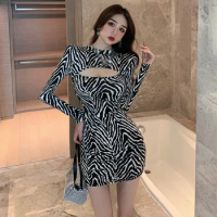 Women's Dress Crew Neck Sexy Dress Bodycon Dress Slim Fit Hollow Out Sexy Hotgirl Streetwear Summer Casual