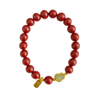 【開門紅】吉祥福祿帝王砂珠辟邪手串(8mm)