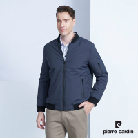 Pierre Cardin皮爾卡登 男款 經典球衣領保暖鋪棉飛行夾克外套-深灰色(5225766-96)