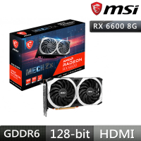 【MSI 微星】微星 RX6600 MECH 2X 8G(超值大禮包)