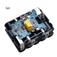 Li-ion Battery Case Charging Protection PCB Circuit Board Box For Makita M18 18V BL1840 BL1850 BL1830 LED Battery Indicator