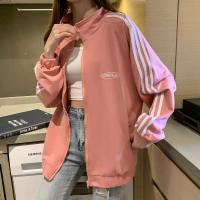 เสื้อแจ็คเก็ตแขนยาวผญลาย UNIQUE มีกระเป๋าและซิปหน้าเสื้อคลุม กันแดด กันหนาวผู้หญิง 3สี4ไซส์ M-XXL พร