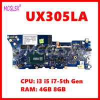 UX305LA Notebook Mainboard For Asus Zenbook UX305 UX305L U305L U305LA Laptop Motherboard With i3 i5 i7-5th Gen CPU 4GB/8GB-RAM