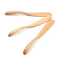 Natural wood cheese knife New arrivel wooden bread butter spatula Green and environmental protection butter knife