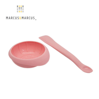 【加拿大 Marcus &amp; Marcus】寶寶食物調理碗匙組-玫瑰粉