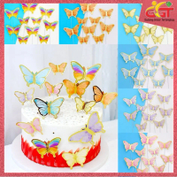 GGT Cake Topper Kupu-Kupu Dekorasi Hiasan Kue Ulang Tahun Isi 10 Pcs