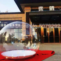 Hot Sale Inflatable Snow Globe With Blowr 3M/10 Feet Transparent Snow Globe For Christmads Human Inside Cheap Bubble Balloon