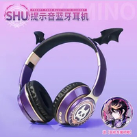 Anime Game Luxiem Vtuber Mysta Rias Shoto Cute Cat Ear Fashion Portable Fold Headset Wireless Bluetooth Earphone Cosplay Gifts