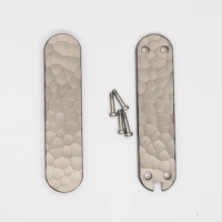 1 Pair Custom Made Titanium Alloy Scales with Ball Point Pen Slot for 58mm Victorinox Swiss Army Knife(Knife not Included)