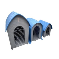 DN1 new large plastic waterproof outdoor dog house cage carrier kennels for pet
