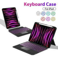 Magic Keyboard Case For iPad Pro 11 12 9 12.9 Air 5 4 3 For iPad 10th Generation 7th 8th 9th Gen Mini 6 Wireless Keyboard Cover