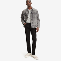 Levis 男款 511 低腰修身窄管牛仔褲 黑色基本款 彈性布料