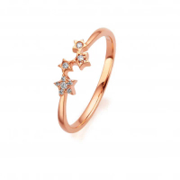 WD DIAMOND 18K金星星戒指 0.05carat