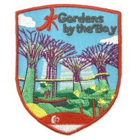 新加坡濱海灣花園 刺繡貼布 電繡貼 背膠補丁 PATCH 刺繡貼章 補丁貼 燙布貼 徽章