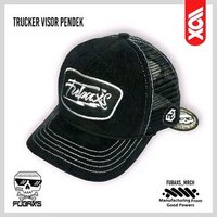 FUBAXS Topi trucker TRXFBX 013 visor pendek MONOCHROME corduroy