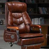 Ergonomic Home Office Chair Genuine Leather Cushion Boss Massage Modern Office Chair Recliner Chaises De Bureau Furniture