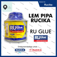 Lem Pipa PVC Kecil Ruglue Kaleng Kecil 100 gram Rucika TERBARU!!!!!!!!!!!