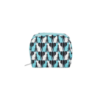 【Lesportsac】方形收納化妝包 錢包 送禮 禮物(鏡中貓影)