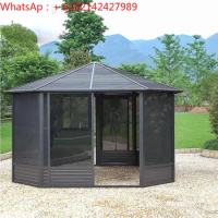 Customized outdoor pavilion outdoor large canopy courtyard garden sunshade outdoor activity tent leisure house gazebo sheds
