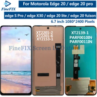 For Motorola Moto Edge 20 Pro LCD XT2153-1 Display edge 20 lite Touch Screen Digitizer For Moto edge 20 fusion Screen Edge S Pro