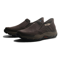 SKECHERS 休閒鞋 RELAXED FIT 牛仔棕 瞬穿 固特異 男 204809BRN