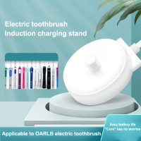 ที่ชาร์จฐานแบบเหนี่ยวนำกันน้ำ 1 ชิ้น เข้ากันได้กับแปรงสีฟันไฟฟ้า Braun IO Series 3 4 5 6 1000/3000/5