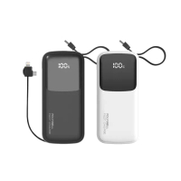 【POLYWELL】FP-PD20000 自帶線快充行動電源 USB-A Type-C Lightning /2萬毫安