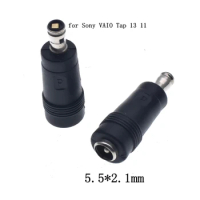 Dc Power Converter Plug Tip Adapter for Sony VAIO Tap 13 11 SVT1122X9RW SVT1122Y9EB SVT11229CKB Laptop Charger 5.5*2.5mm Female