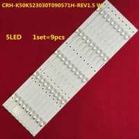 100% New 9pcs/Kit LED strips for HAIER 50 TV 50UG6550 50UG6550G 50UG6550GA CRH K50K523030T090571H REV1.5 W