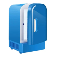 4L Mini Portable Car Refrigerator Small Car Cooling and Heating Box Fridge Freezer Cooler Travel Warmer