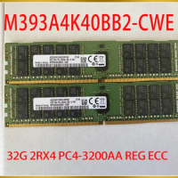 1 Pcs For Samsung 32G 2RX4 PC4-3200AA REG ECC 3200 DDR4 RDIMM Memory M393A4K40BB2-CWE