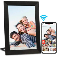 Digital Picture Frame 10.1 Inch 16GB Smart WiFi Digital Photo Frame with 1280x800 IPS HD Touch Screen Wall Mountable