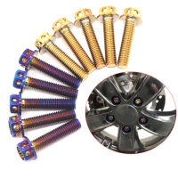 New 2019 5PCS Titanium M8 Wheel Lug bolt screw For vespa Piaggio Vespa GTS 300 300/ie GTS300