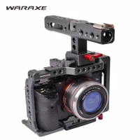 WARAXE A7 Camera Cage Built-in Quick Release Fits Arca Swiss for Sony A7 A7R A7S A7 II A7R II A7S II Threaded Holes