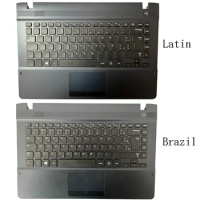 New Brazil/Latin Keyboard For Samsung NP270E4E NP270E4V NP275E4V NP300E4E With Palmrest Upper Cover Touchpad BA75-04435K