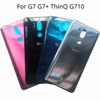 For LG G710 Back Housing Glass Rear Battery Cover For LG G7 G7+ ThinQ G710 Rear Panel With Adhesive Replacement Repair Parts