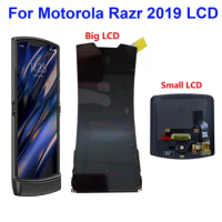 6.2"New OLED For Motorola Moto Razr 5G 2020 LCD Display Touch Screen Digitizer Assembly 2.7" For Moto Razr 5G Small LCD