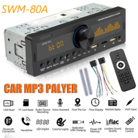 SWM-80B Single DIN Car Stereo Audio Copy Bluetooth TF USB AUX Locator Head Unit
